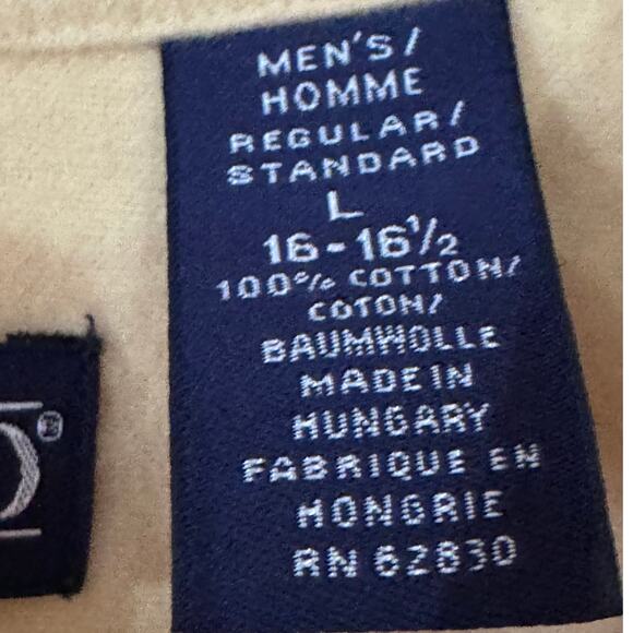 Lands' End Heavy Brushed Cotton Button-Up - L | "Butter Yellow" Flannel-Soft - Picture 5 of 9